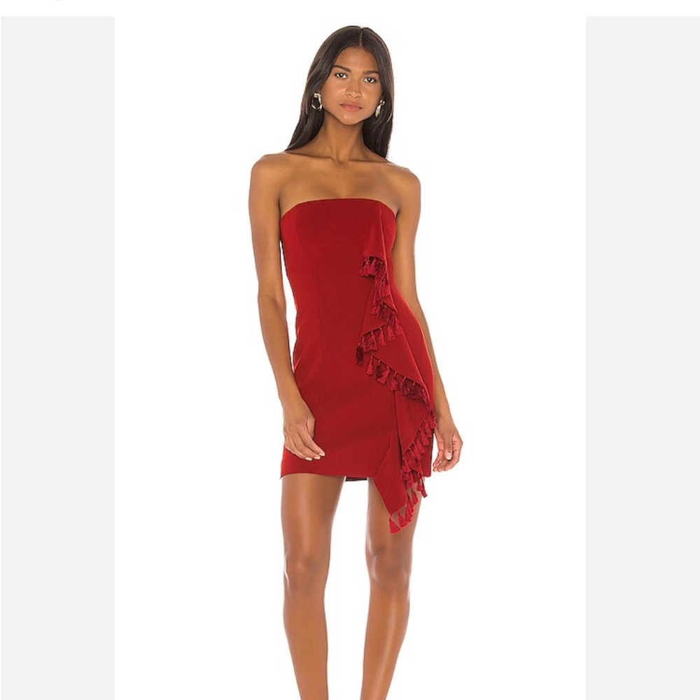 Cinq a Sept Scarlet Nat Tassel Dress